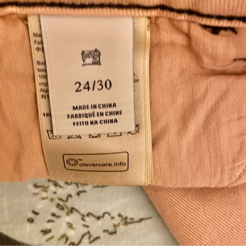 SALE Scotch & Soda peach colored wide flare jeans 24 EUC - Picture 7 of 13